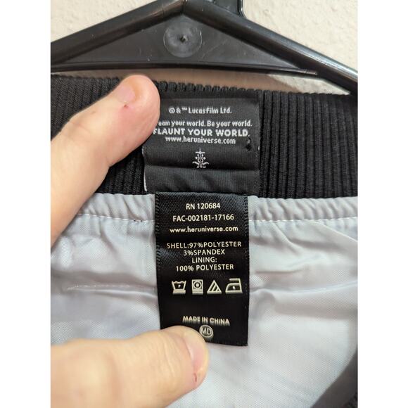 Disney parks Her Universe satin bomber style jacket Star Wars Captain Phasma XL - Picture 5 of 11